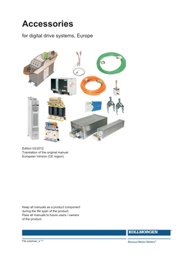 Accessories for Digital Drive Systems, Europe