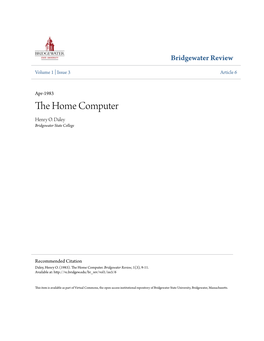 The Home Computer