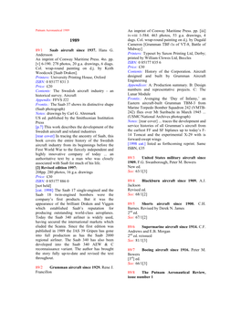 Putnam Aeronautical 1989 an Imprint of Conway Maritime Press