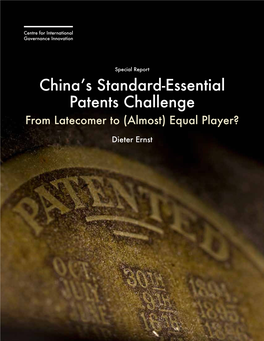 China's Standard-Essential Patents Challenge