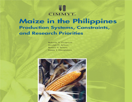 Maize in the Philippines. Production Systems, Constraints, And