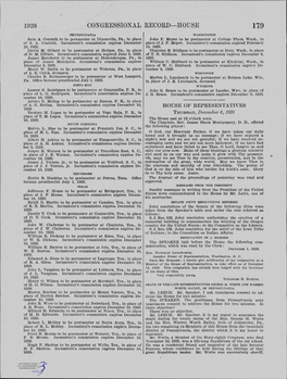 CONGRESSIONAL ,RECORD-HOUSE 179 PENNSYLVANIA WASHINGTON Sara A