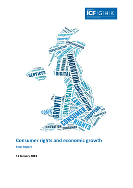 Consumer Rights and Economic Growth: ICF GHK Report