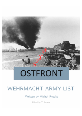 Sample File Ostfront – Wehrmacht