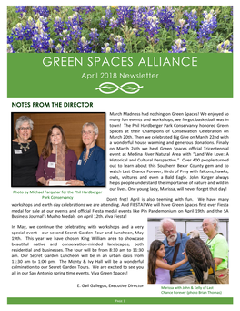 April 2018 Newsletter