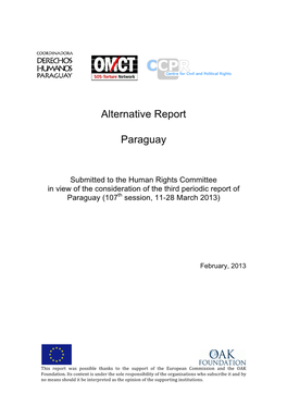 Informe Alternativo De Paraguay