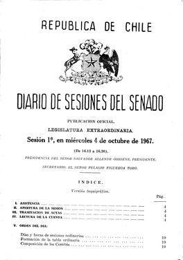 DIARIO Dé Stsion[~ Del Senado