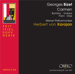 Georges Bizet Carmen Herbert Von Karajan