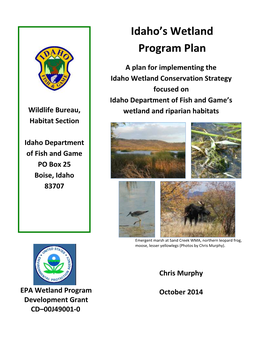 Idaho's Wetland Program Plan