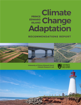 Pei Climate Change Adaptation Recommendations Report