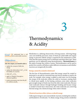 Thermodynamics & Acidity