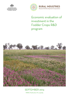 Economic Evaluation of Investment in the Fodder Crops R&D Program