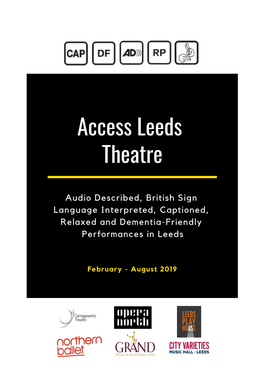 Access Leeds Theatre Newsletter