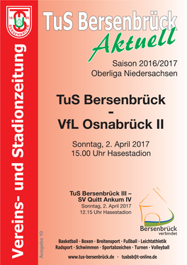 Tus Bersenbrück Vfl Osnabrück II