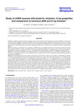 Study of LINER Sources with Broad Hα Emission