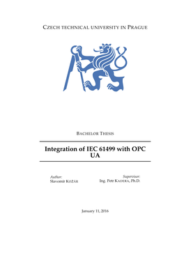 Integration of IEC 61499 with OPC UA
