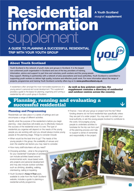 Residential Information Supplement