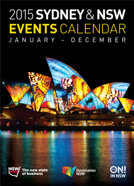 Sydney and NSW Events Calendar 2015