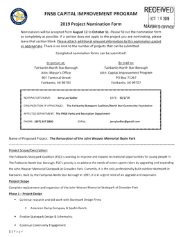 Fnsb Capital Improvement Program