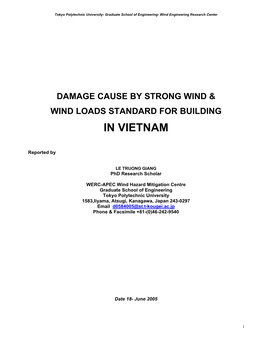 Damage Caused by Strong Wind & Wind Loads Standards for Building in Vietnam