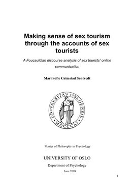 Making Sense of Sex Tourism Through the Accounts of Sex Tourists