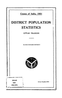 District Population Statistics, 50-Pratapgarh, Uttar Pradesh