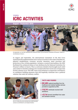 ICRC ACTIVITIES ACTIVITIES ICRC Solution That Ends the Military Conflict