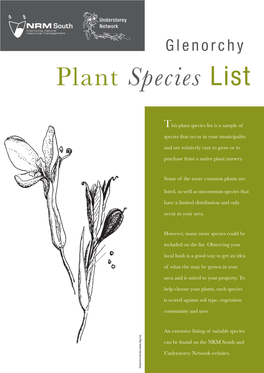 Glenorchy Plant Species List