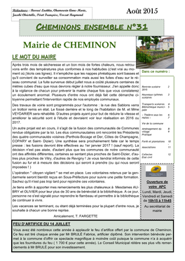 Cheminons Ensemble N°31