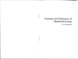 Concepts and Techniques of Dendrochronology