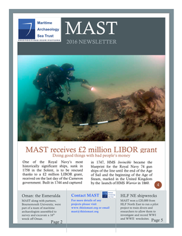 MAST Newsletter 2016 Download