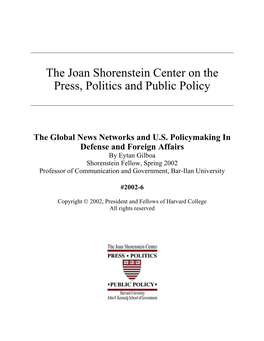 The Global News Networks and U.S. Policymaking In