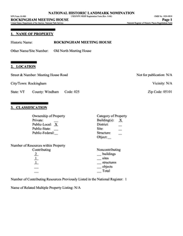 National Register of Historic Places Registration Form