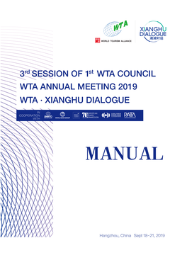 WTA • Xianghu Dialogue" 02 Introduction to World Tourism Alliance 03 Program 04 Speakers 10