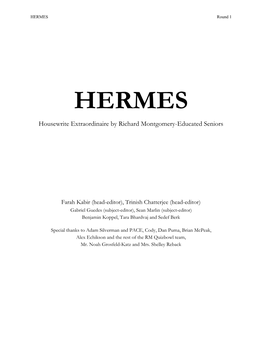 HERMES Round 1