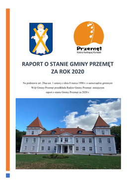 Raport O Stanie Gminy Przemęt Za Rok 2020