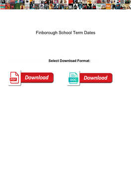 Finborough School Term Dates