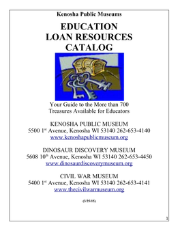 Education Loan Resources Catalog