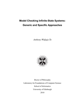 Model Checking Infinite-State Systems
