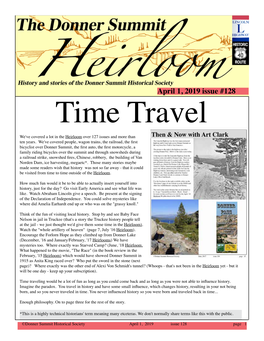 Donner Summit Heirloom April, 2019 Issue