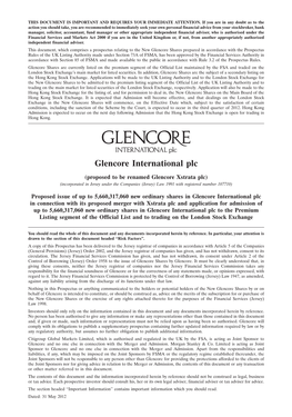 Glencore-Prospectus.Pdf