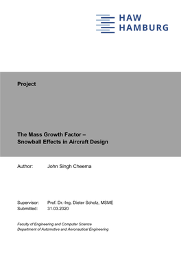 Snowball Effects in Aircraft Design