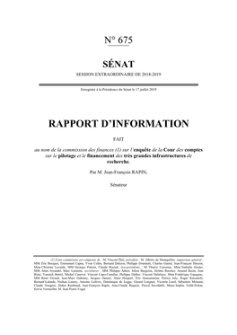 Rapport D'information