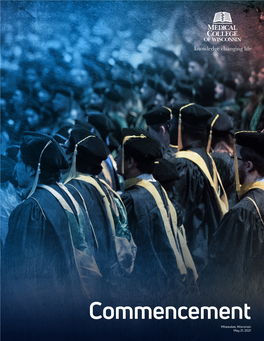 View the 2021 MCW-Milwaukee Commencement Program Book (PDF)
