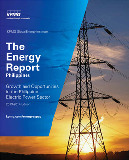 The Energy Report: Philippines 3 We Are Grateful for the Valuable Insights of the Following