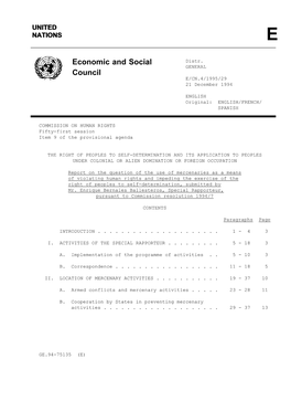 Economic and Social Council