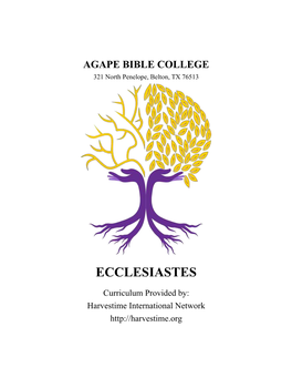 221-Ecclesiastes-Outline.Pdf