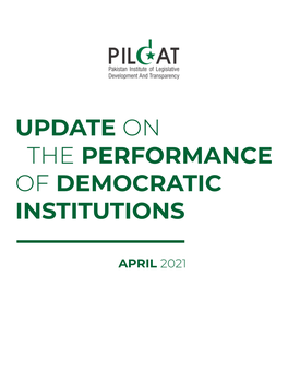 Update on the Performance of Democratic Institutions