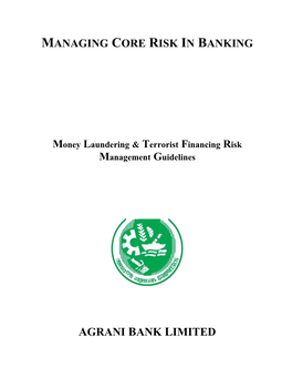 Money Laundering & Terrorist Financing