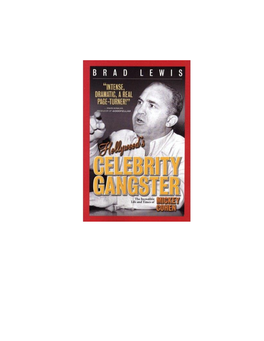 Brad Lewis Hollywood's Celebrity Gangster the Incredible Life And